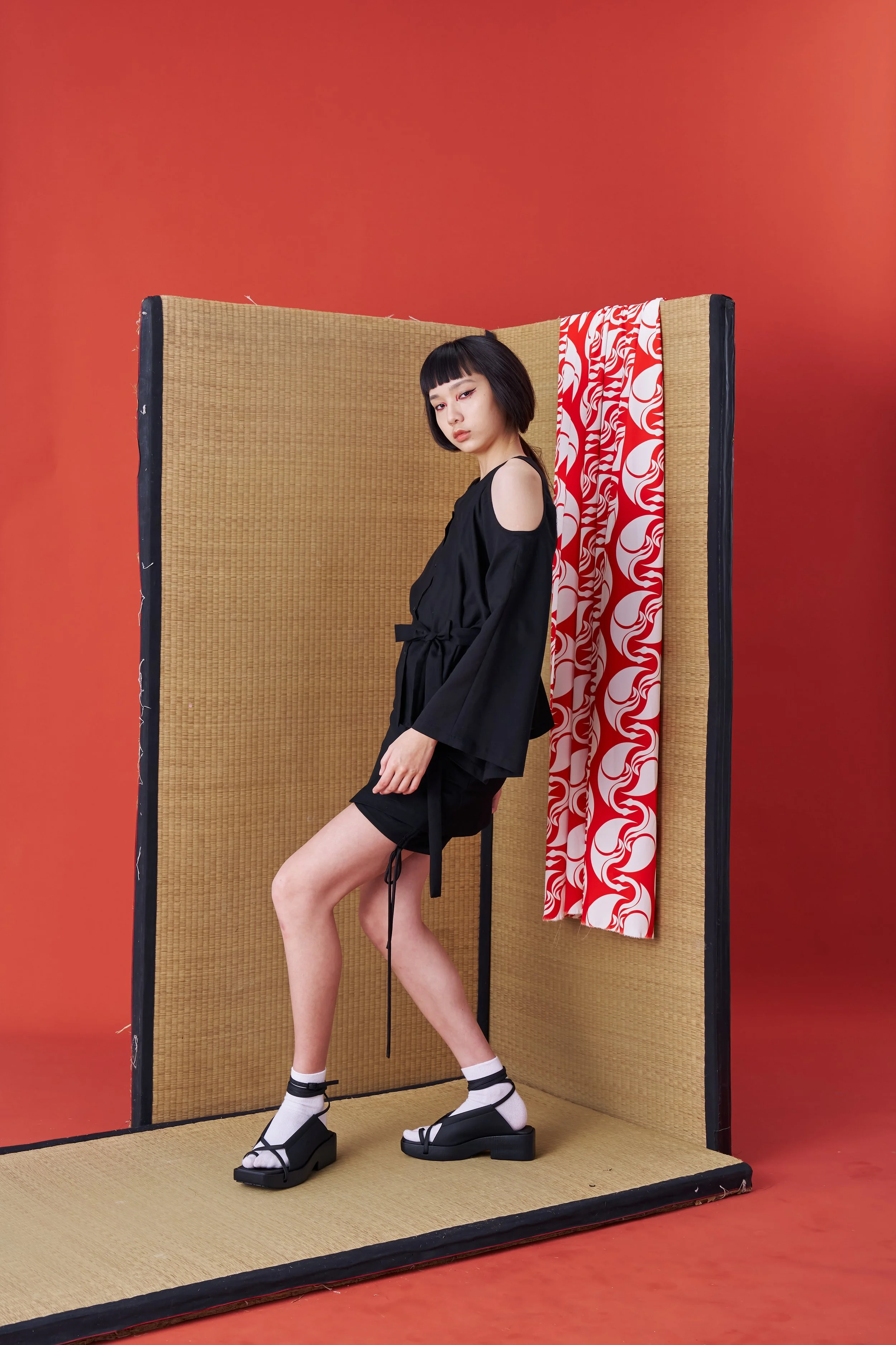 INF Deconstructed Japanese Kimono-inspired Wide Sleeve Tie